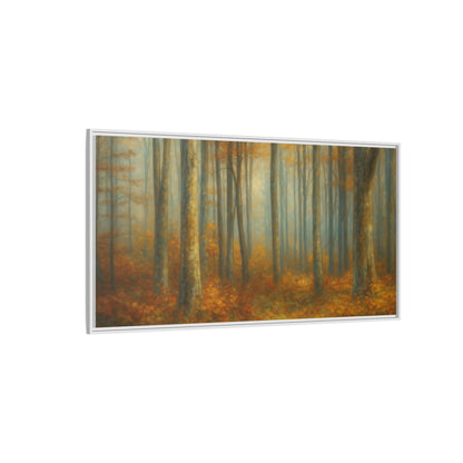 Autumn Forest Canvas Art, Framed Wall Decor, Rustic Home Decor, Nature Artwork, Gift for Nature Lovers