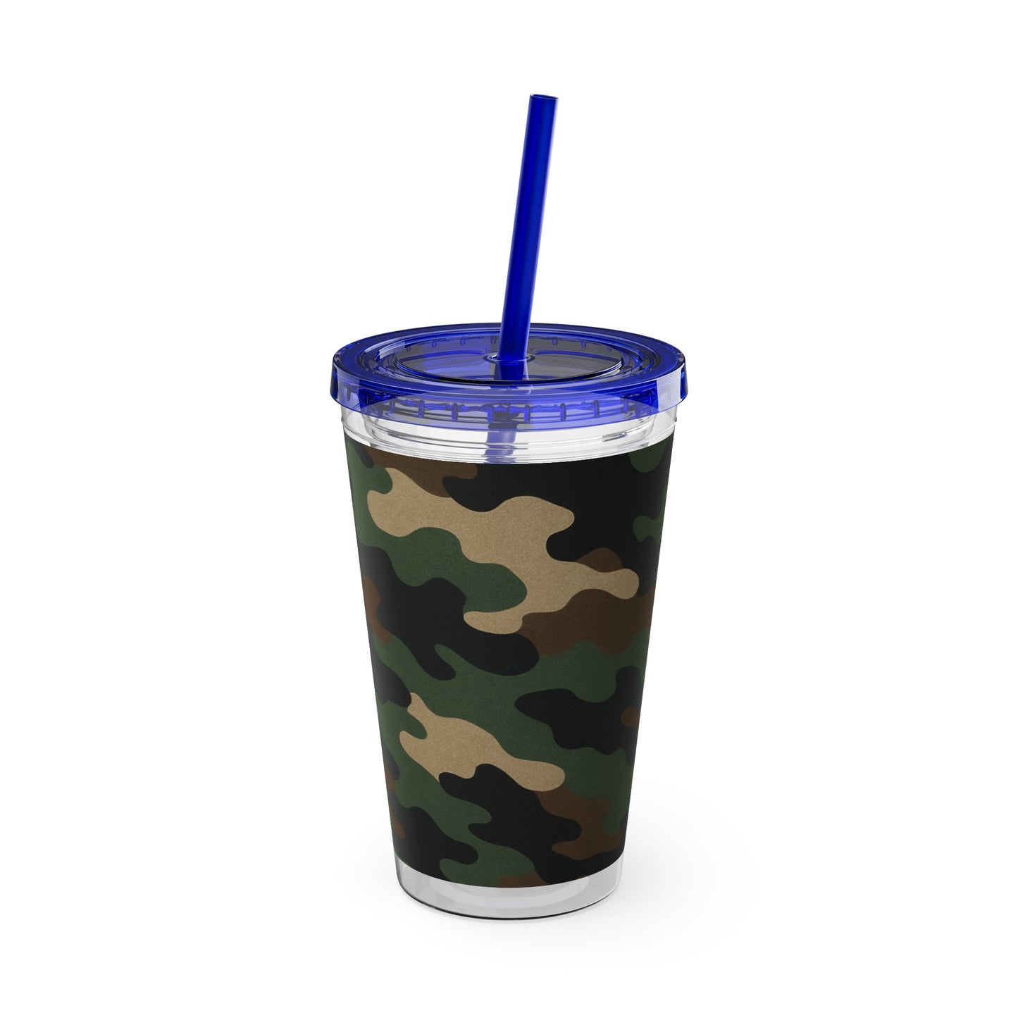 Stylish Camo Tumbler, 16oz Cup with Straw, Perfect for Outdoor Adventures, Gifts for Him, Travel Mug, Eco-friendly Drinkware, Camping