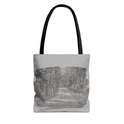 Scenic Path Tote Bag, Reversible Tote, Eco-Friendly Shopper, Outdoor Adventure Bag, Gift for Nature Lovers, Stylish Carryall