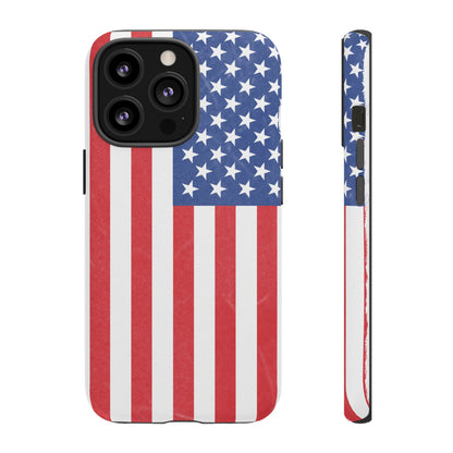 Patriotic Phone Case - Tough Cases for Veterans, USA Lovers, Independence Day, Memorial Day, Flag Design