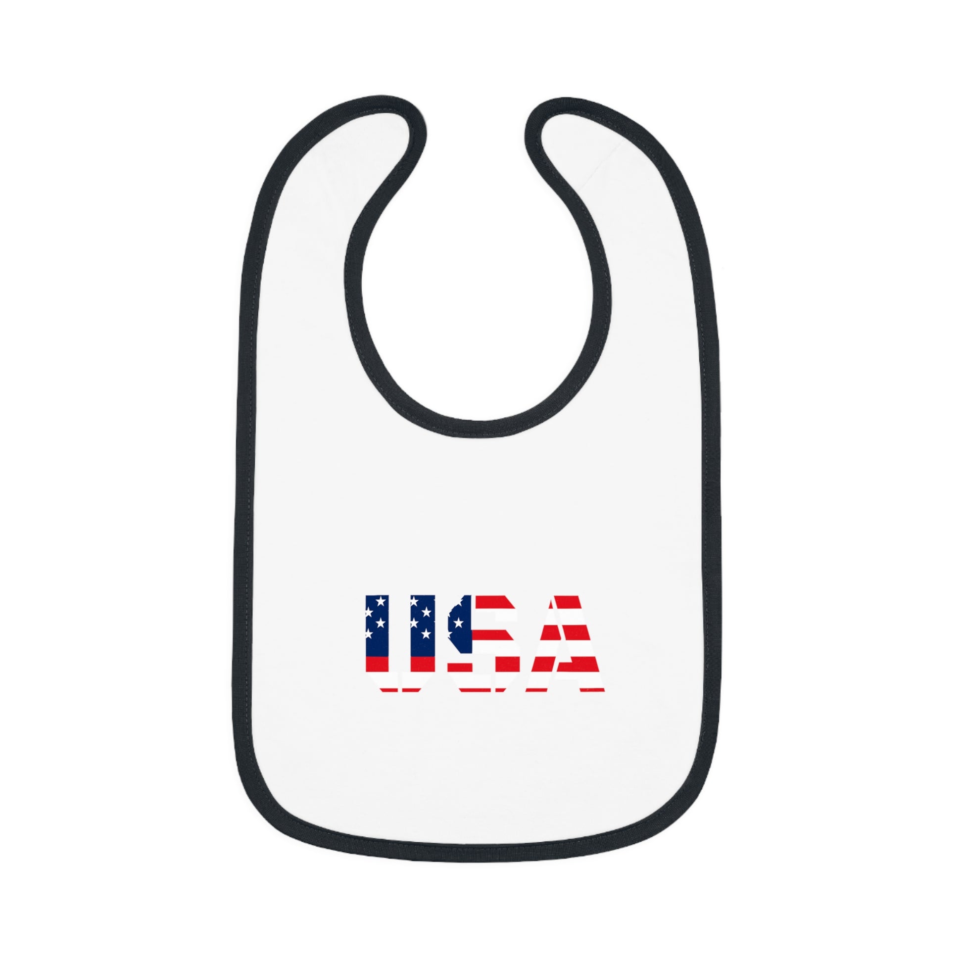 USA Bib for Babies, Americana Baby Bib, Infant Dining Essential, Gift for New Parents, Baby Shower, Fourth of July - product image