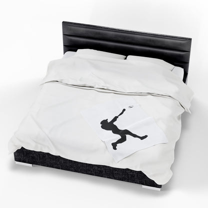 Baseball Velveteen Plush Blanket, Cozy Sports Throw, Soft Blanket for Fans, Great Gift for Baseball Lovers, Home Decor