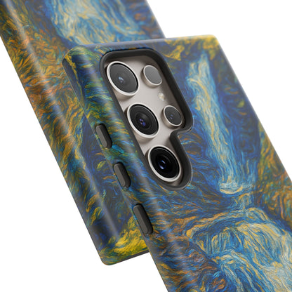 Artistic Phone Case - Waterfall Design, Unique Gift, Phone Accessory, Nature Lover, Original Artwork