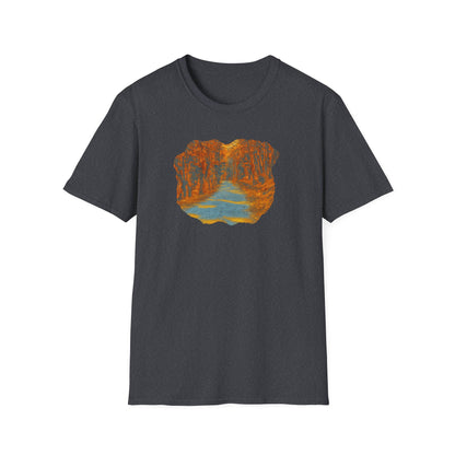 Nature-Inspired Unisex Softstyle T-Shirt, Outdoor Lover Gift, Casual Wear, Ideal for Hiking, Nature Trips, Unique Graphic Tee