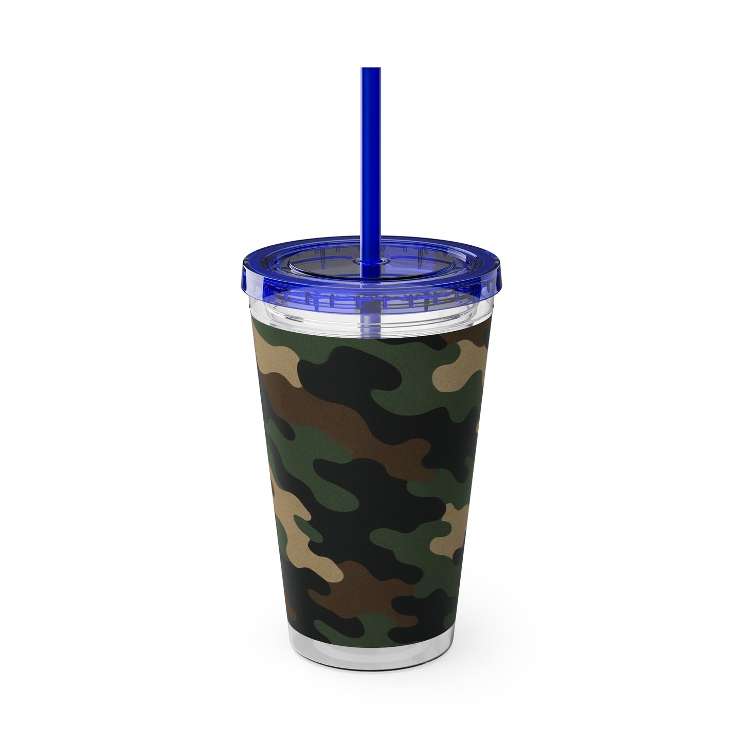Stylish Camo Tumbler, 16oz Cup with Straw, Perfect for Outdoor Adventures, Gifts for Him, Travel Mug, Eco-friendly Drinkware, Camping