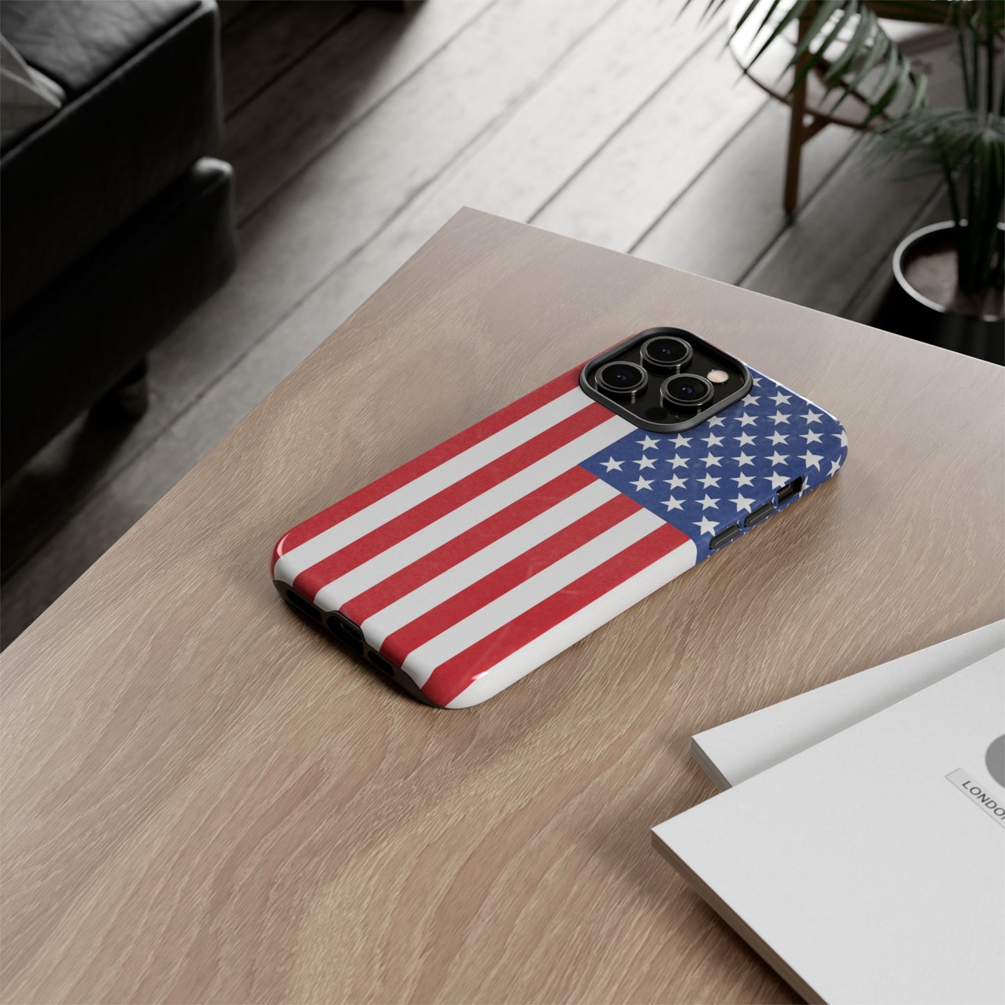 Patriotic Phone Case - Tough Cases for Veterans, USA Lovers, Independence Day, Memorial Day, Flag Design