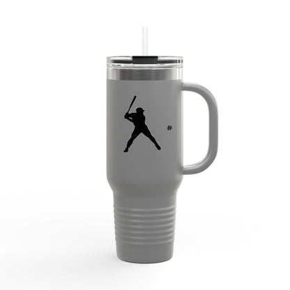 Baseball Player Insulated Travel Mug - 40oz, Sports Enthusiast Gift, Coffee Cup, Active Lifestyle, Personalized Mug, Custom Travel Tumbler