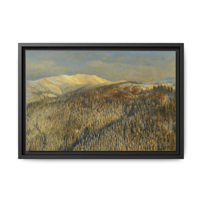 Framed Mountain Canvas Art, Perfect for Home Decor, Nature Wall Art, Gift for Nature Lovers, Cozy Atmosphere