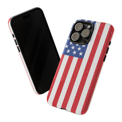 American Flag Phone Case - Patriotic Cell Cover, Tough Cases, USA Pride, Independence Day Gift, Veteran's Day, Phone Protection