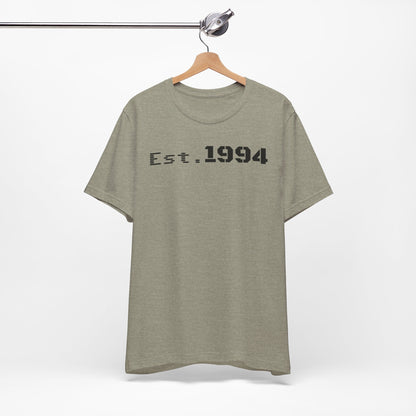 Est. 1994 Unisex Tee, Vintage Birthday Shirt, Nostalgic 90s Apparel, Perfect Gift for 30th Birthday, Casual Daily Wear