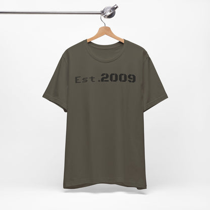 Established 2009 Unisex Tee - Casual Wear, Birthday Gift, Graduation Outfit, Anniversary Shirt, Personalized Fashion