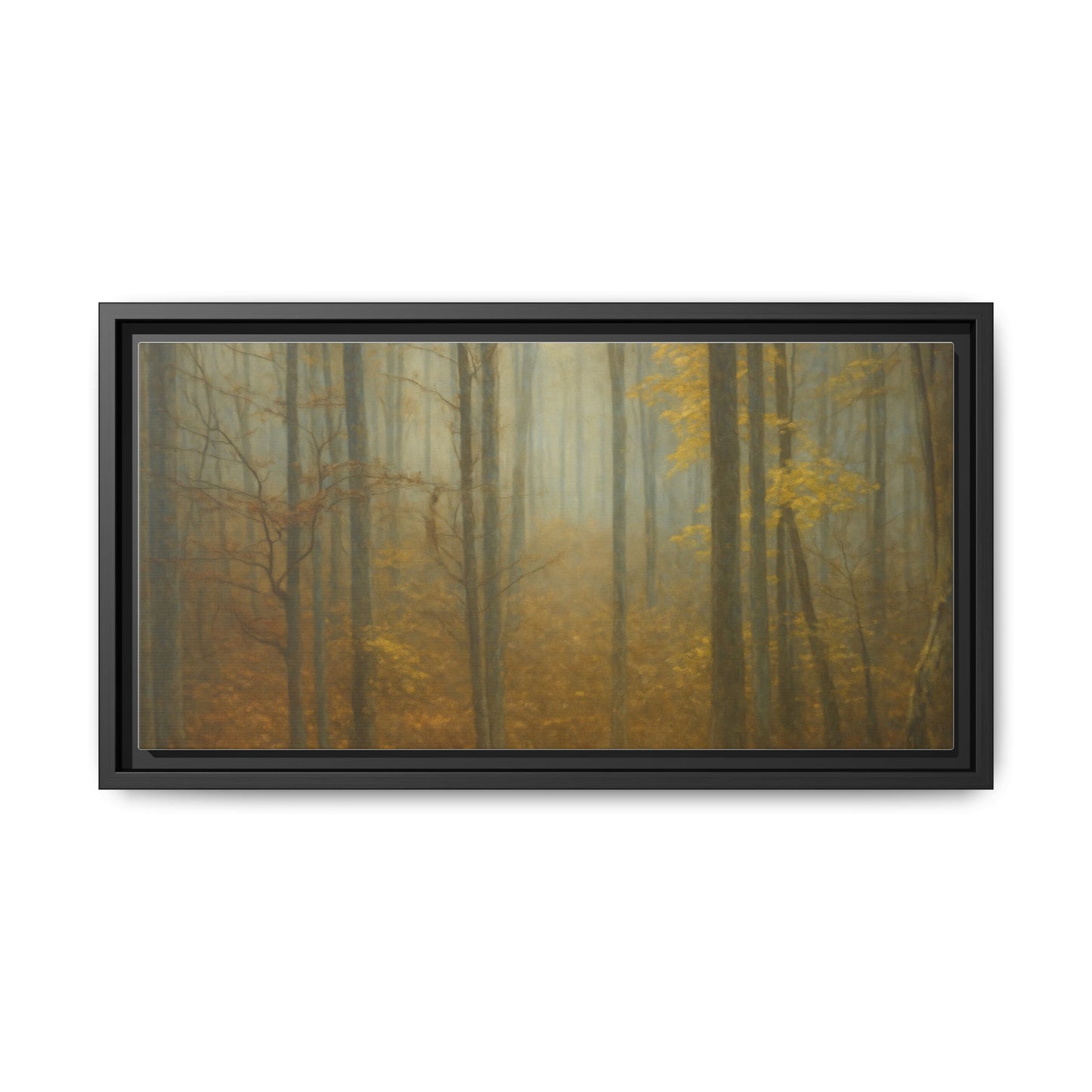 Framed Matte Canvas Art | Serenity in the Forest | Nature Wall Decor, Home Gallery, Cozy Living Room, Gift for Nature Lovers