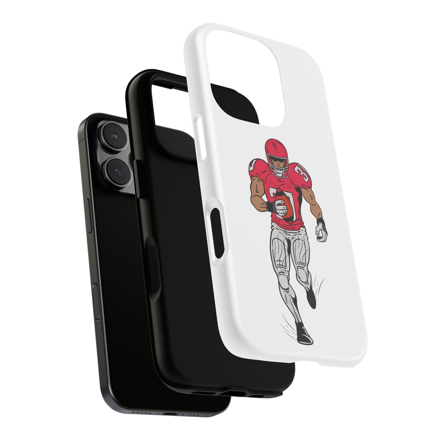 Football Player Tough Case, Sports Phone Cover, Athlete Gift, Tough Phone Case, Fall Sports, Football Lover's Accessory