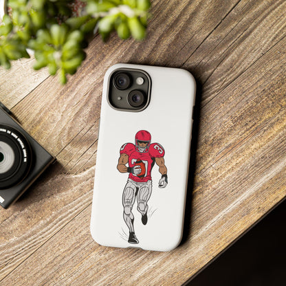 Football Player Tough Case, Sports Phone Cover, Athlete Gift, Tough Phone Case, Fall Sports, Football Lover's Accessory