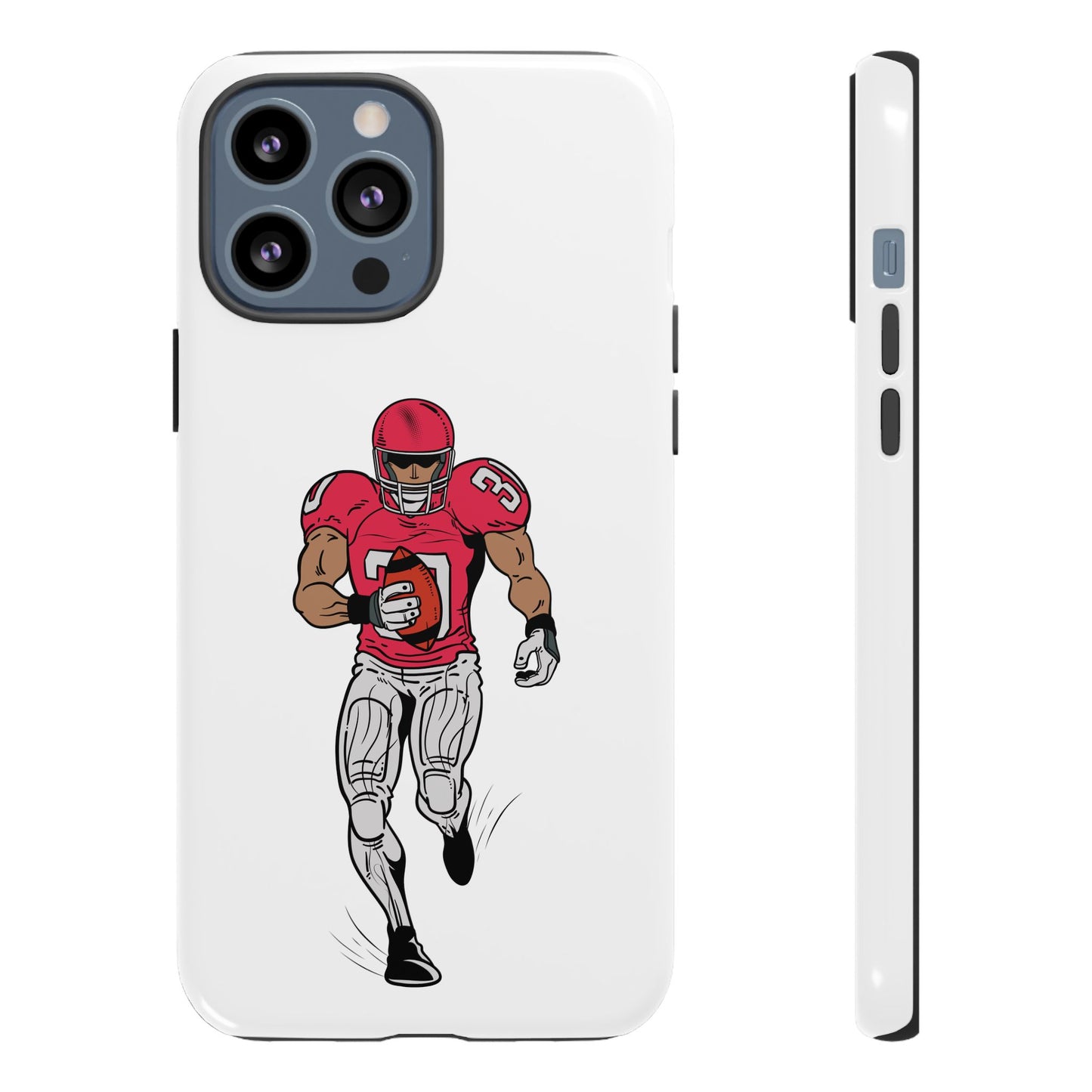 Football Player Tough Case, Sports Phone Cover, Athlete Gift, Tough Phone Case, Fall Sports, Football Lover's Accessory