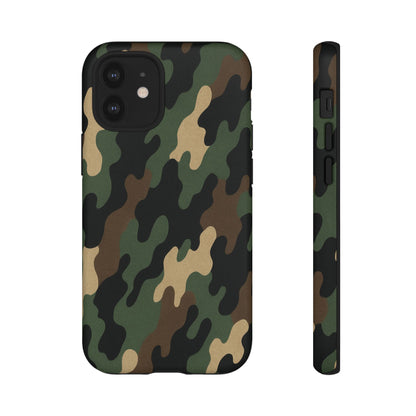 Camouflage Phone Case, Tough Cases, Military Style, Unique Phone Accessories, Gift for Him, Durable Phone Cover