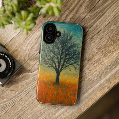 Artistic Phone Case with Tree Design, Nature Lover Gift, Unique Phone Cover, Holiday Present, Eco-friendly Tech Accessories