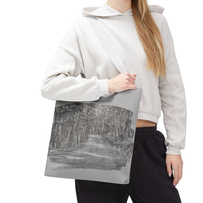 Scenic Path Tote Bag, Reversible Tote, Eco-Friendly Shopper, Outdoor Adventure Bag, Gift for Nature Lovers, Stylish Carryall