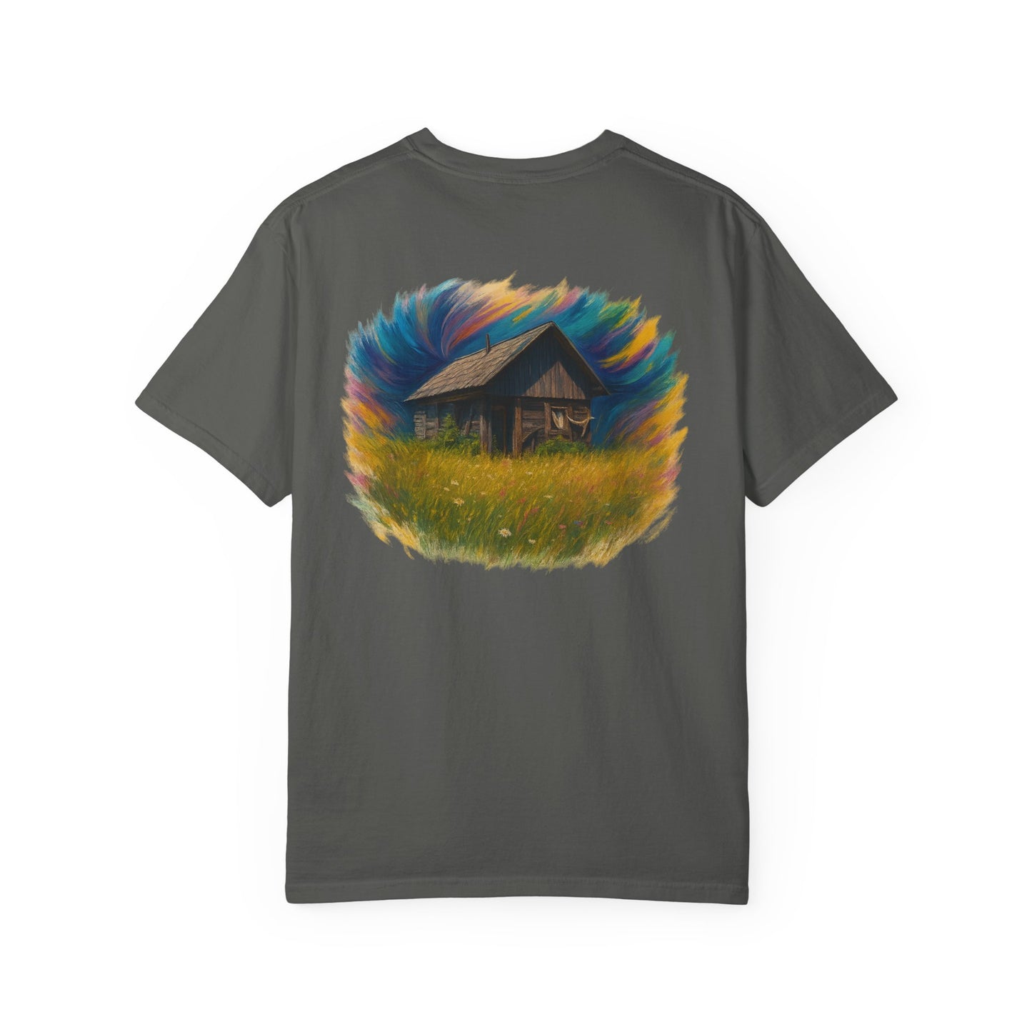 Rustic Landscape T-shirt | Relaxed Fit Tee, Casual Wear, Nature Lover Gift, Summer Outing Top, Eco-Friendly Apparel