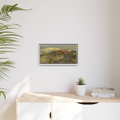Framed Mountain Canvas Art, Perfect for Home Decor, Nature Wall Art, Gift for Nature Lovers, Cozy Atmosphere