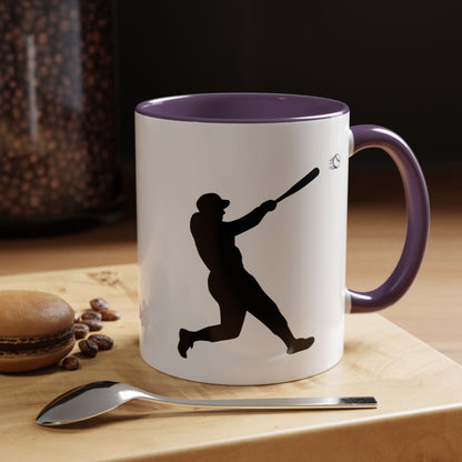 Baseball Player Accent Coffee Mug, Sports Gift, Baseball Lover Mug, Unique Coffee Cup, Personalized Sports Mug