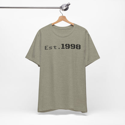 Vintage Est. 1998 Tee - Retro Unisex Shirt for Birthdays, Gifts, Everyday Wear, Casual Style, Nostalgia