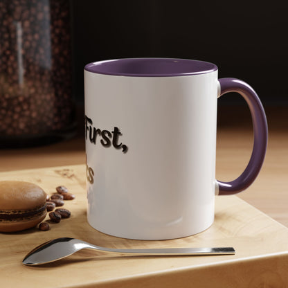 But First, Books Accent Coffee Mug - Perfect Gift for Book Lovers