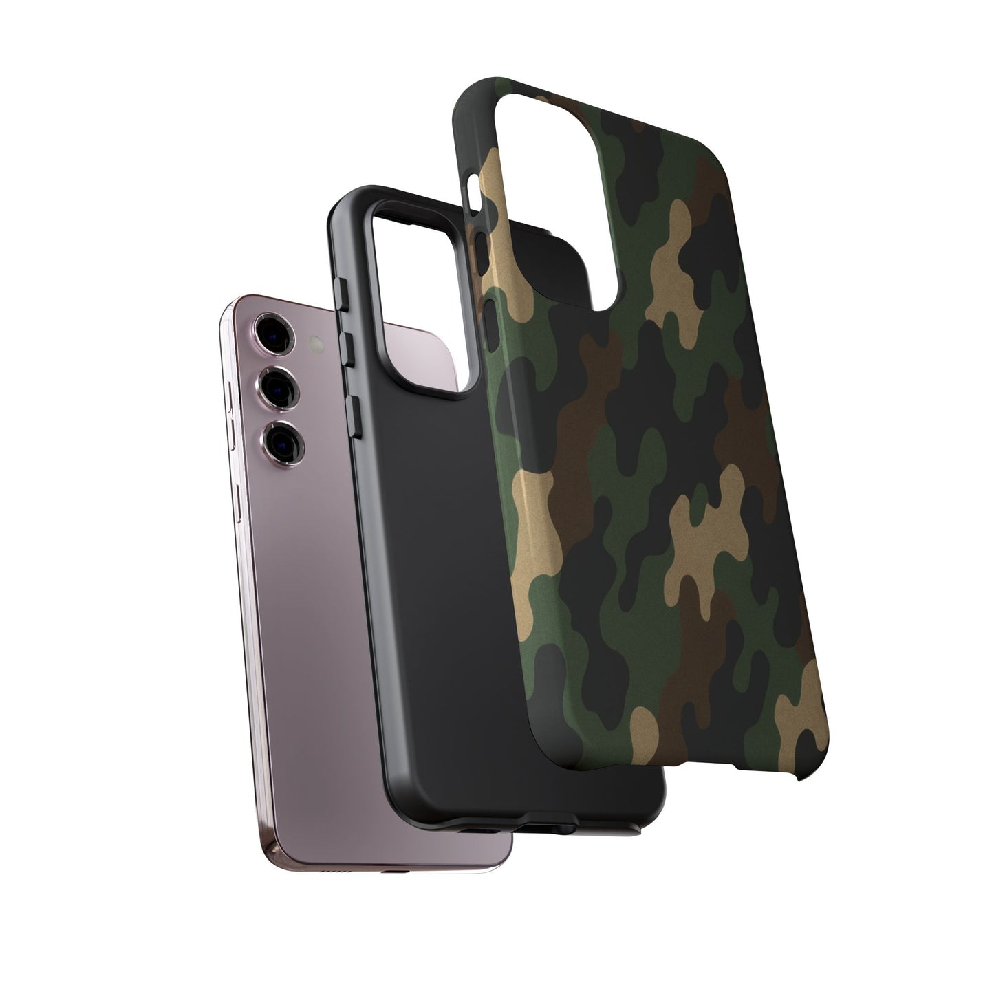 Camouflage Phone Case, Tough Cases, Military Style, Unique Phone Accessories, Gift for Him, Durable Phone Cover