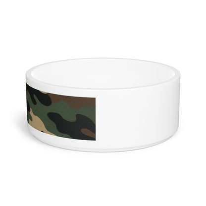 Camouflage Pet Bowl, Custom Pet Dish, Dog Bowl, Cat Bowl, Military Style Pet Dish, Unique Pet Accessories