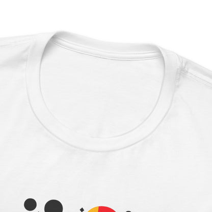 Artistic Heart Unisex Jersey Tee - Vibrant Graphic Tee, Casual Wear, Gift for Art Lovers, Birthday Surprise, Everyday Comfort