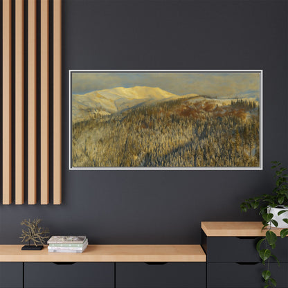 Framed Mountain Canvas Art, Perfect for Home Decor, Nature Wall Art, Gift for Nature Lovers, Cozy Atmosphere