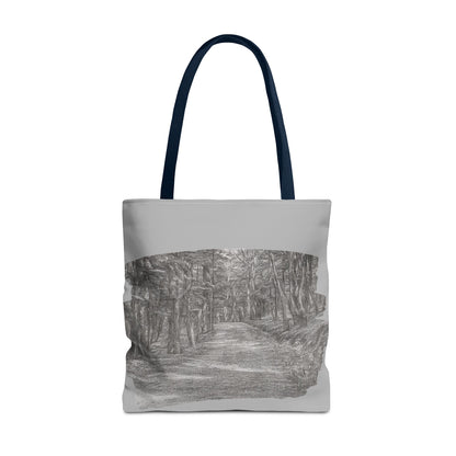 Scenic Path Tote Bag, Reversible Tote, Eco-Friendly Shopper, Outdoor Adventure Bag, Gift for Nature Lovers, Stylish Carryall