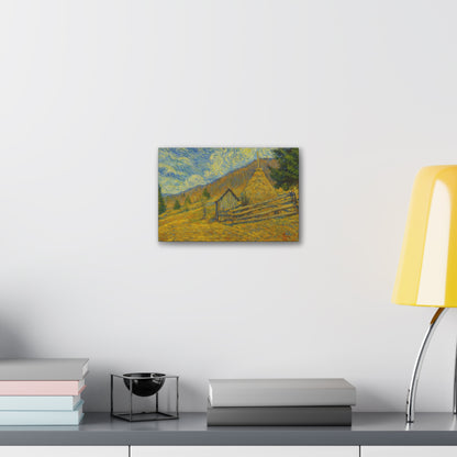 Vincent Van Gogh Inspired Canvas Print, Rustic Home Decor, Wall Art, Gift for Art Lovers, Country Landscape, Unique Art Piece