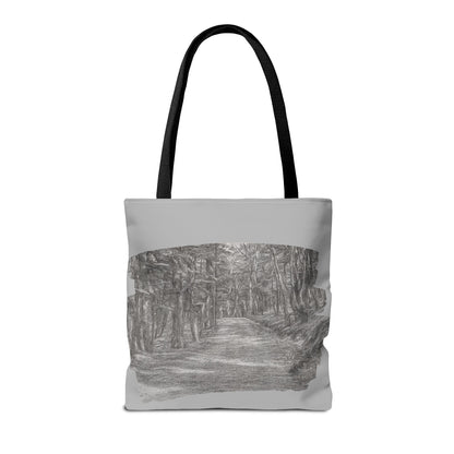 Scenic Path Tote Bag, Reversible Tote, Eco-Friendly Shopper, Outdoor Adventure Bag, Gift for Nature Lovers, Stylish Carryall