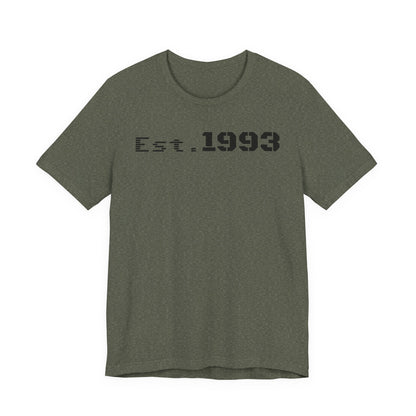 Est. 1993 Unisex Short Sleeve Tee - Perfect for Birthdays, Nostalgia, Casual Wear, Gifts, and Celebrations
