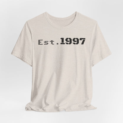 Vintage Est. 1997 Unisex Tee, Gift for Birthdays, Celebrations, Casual Wear, Retro Fashion, Cool Graphic T-Shirt