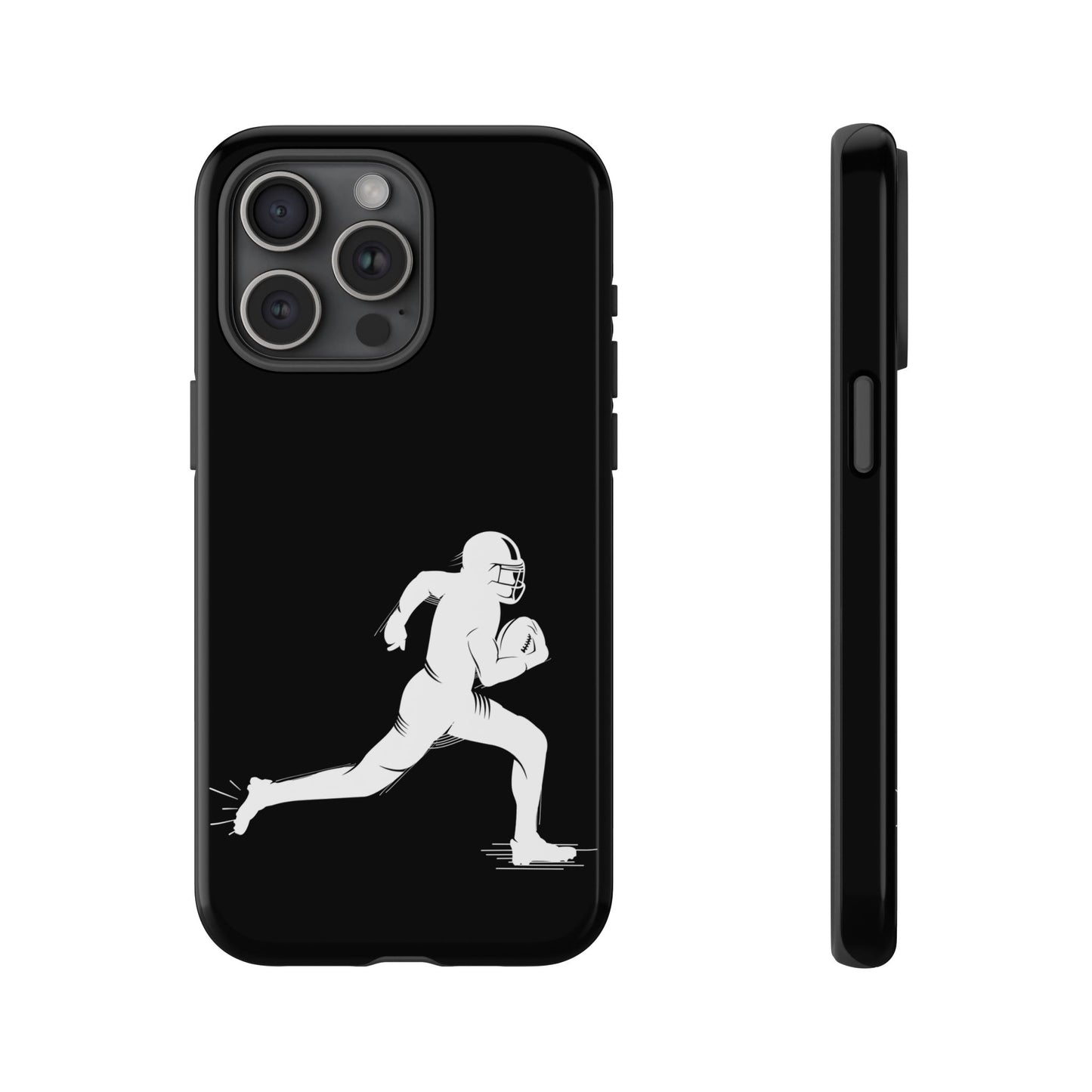 Football Player Phone Case, Tough Cases, Sports Phone Cover, Gift for Athletes, iPhone & Samsung Accessories, Running Player Design