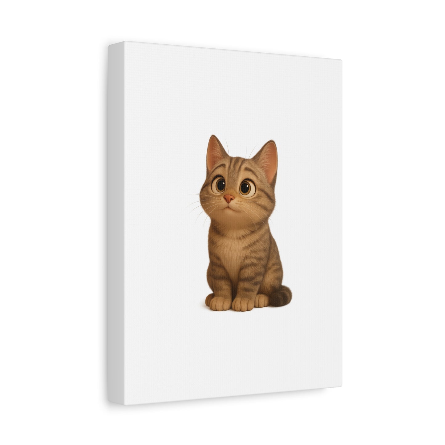 Adorable Cat Canvas Art, Cute Cat Wall Decor, Pet Lover Gift, Nursery Wall Art, Animal Print, Modern Home Decor