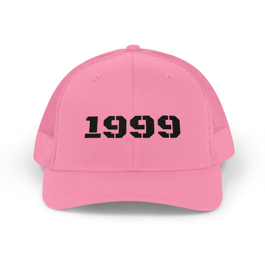 Retro 1999 Snapback Trucker Cap | Vintage Style Cap for nostalgia lovers, Birthday Gift, 90s Cap, Unisex Fashion Accessory - product image
