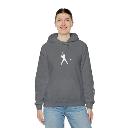 Sporty Unisex Baseball Hooded Sweatshirt, Casual Hoodie for Athletes, Perfect for Gifts, Comfy Streetwear, Ideal for Sports Events, Personal Use