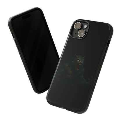 Werewolf Phone Case, Tough Cases, Black Panther Design, Gift for Animal Lovers, Phone Accessories, Fierce Phone Protection