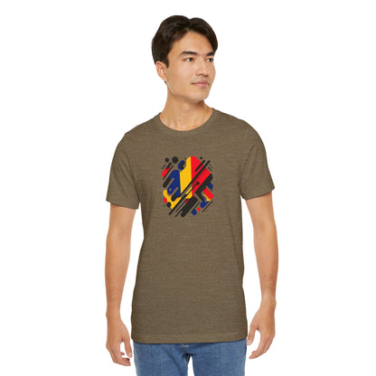 Artistic Heart Unisex Jersey Tee - Vibrant Graphic Tee, Casual Wear, Gift for Art Lovers, Birthday Surprise, Everyday Comfort