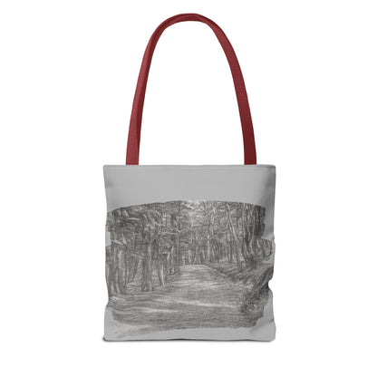 Scenic Path Tote Bag, Reversible Tote, Eco-Friendly Shopper, Outdoor Adventure Bag, Gift for Nature Lovers, Stylish Carryall