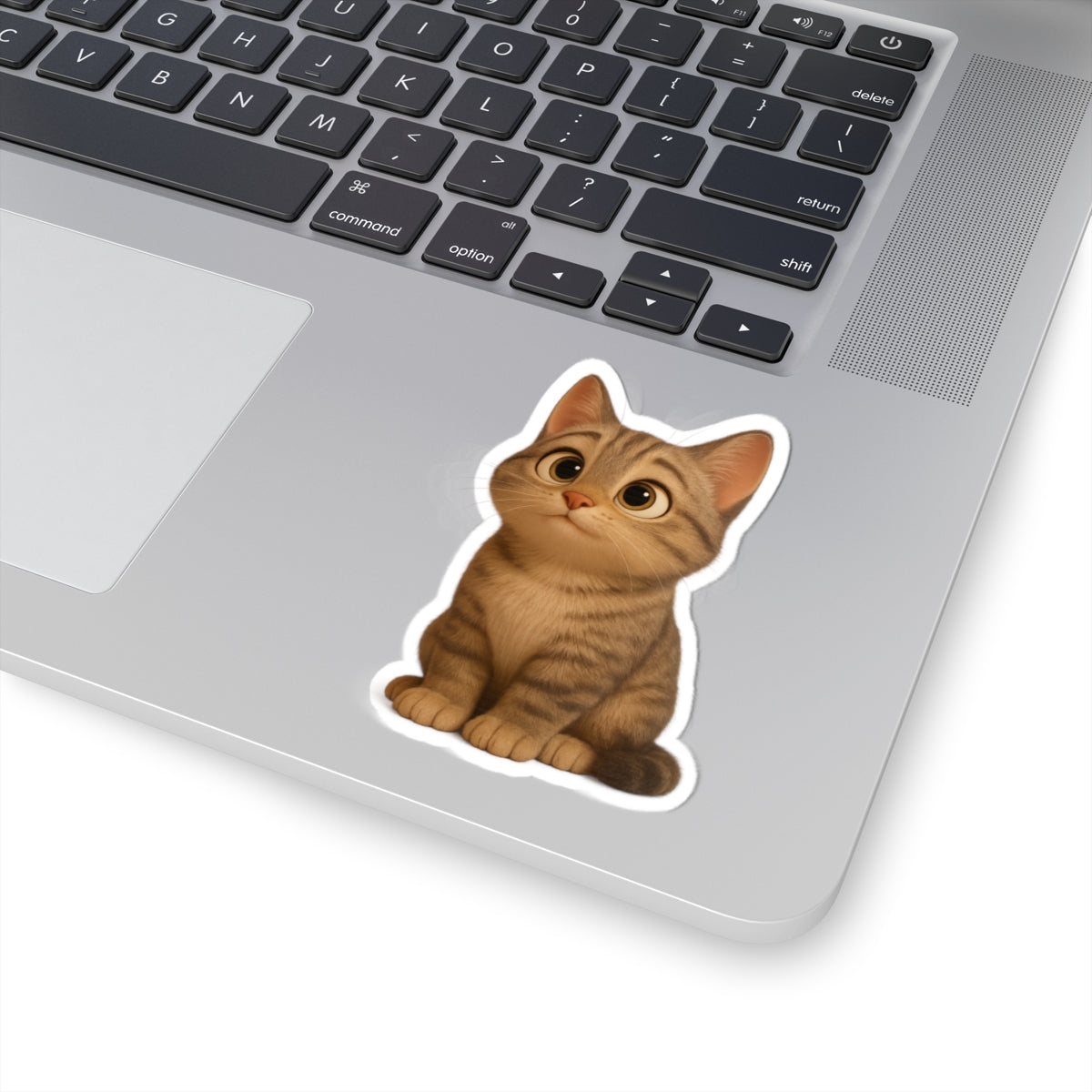 Adorable Cat Kiss-Cut Stickers, Cute Cat Decor, Pet Lover Gifts, Laptop Stickers, Kids' Room Decor