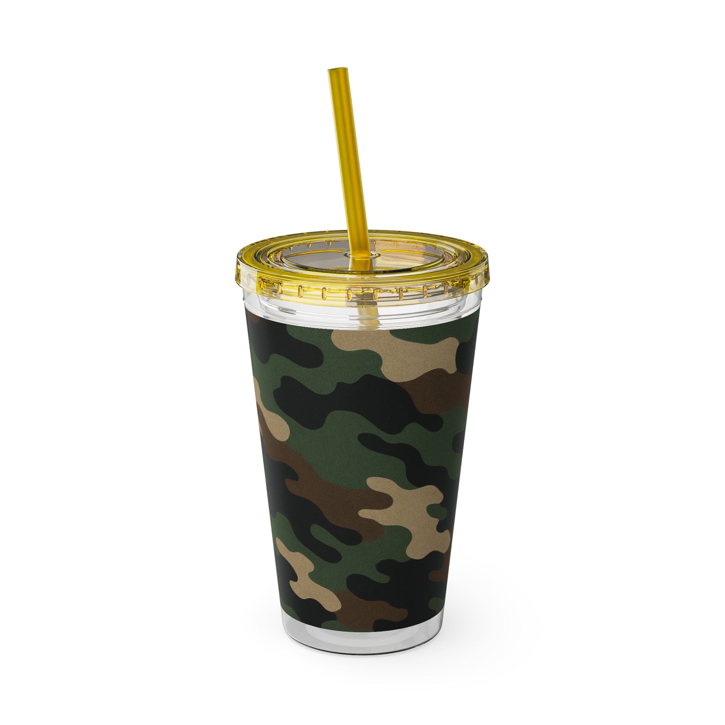 Stylish Camo Tumbler, 16oz Cup with Straw, Perfect for Outdoor Adventures, Gifts for Him, Travel Mug, Eco-friendly Drinkware, Camping