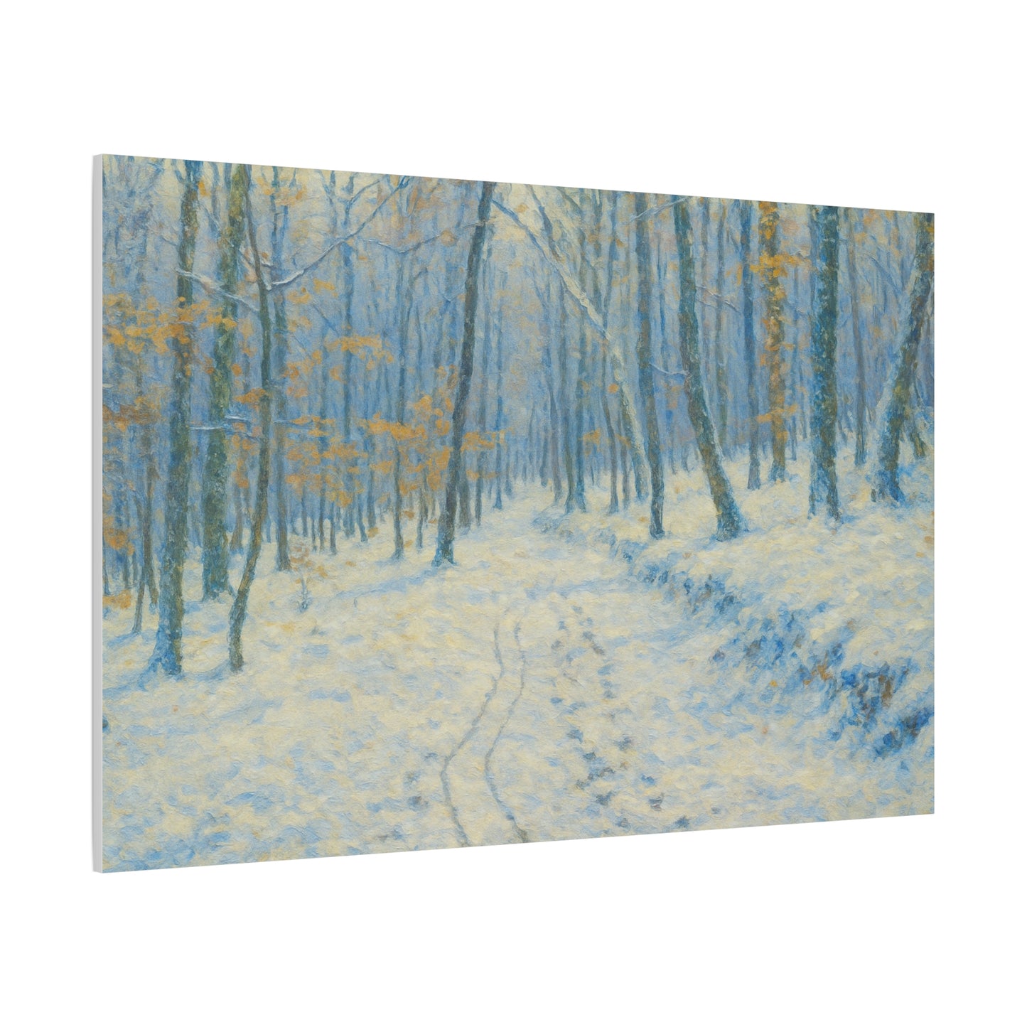 Winter Wonderland Canvas Art, Stretched Canvas Wall Decor, Home Decor, Art for Living Room, Gift for Nature Lovers, Cozy Winter Vibes
