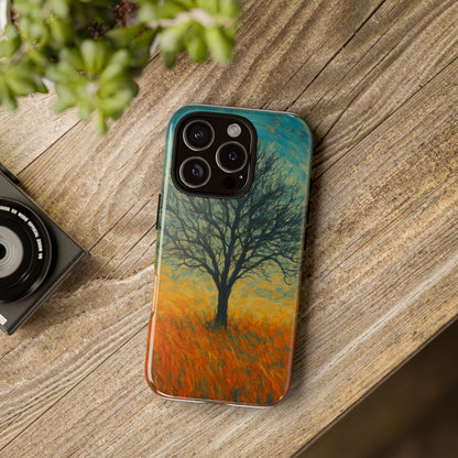 Artistic Phone Case with Tree Design, Nature Lover Gift, Unique Phone Cover, Holiday Present, Eco-friendly Tech Accessories