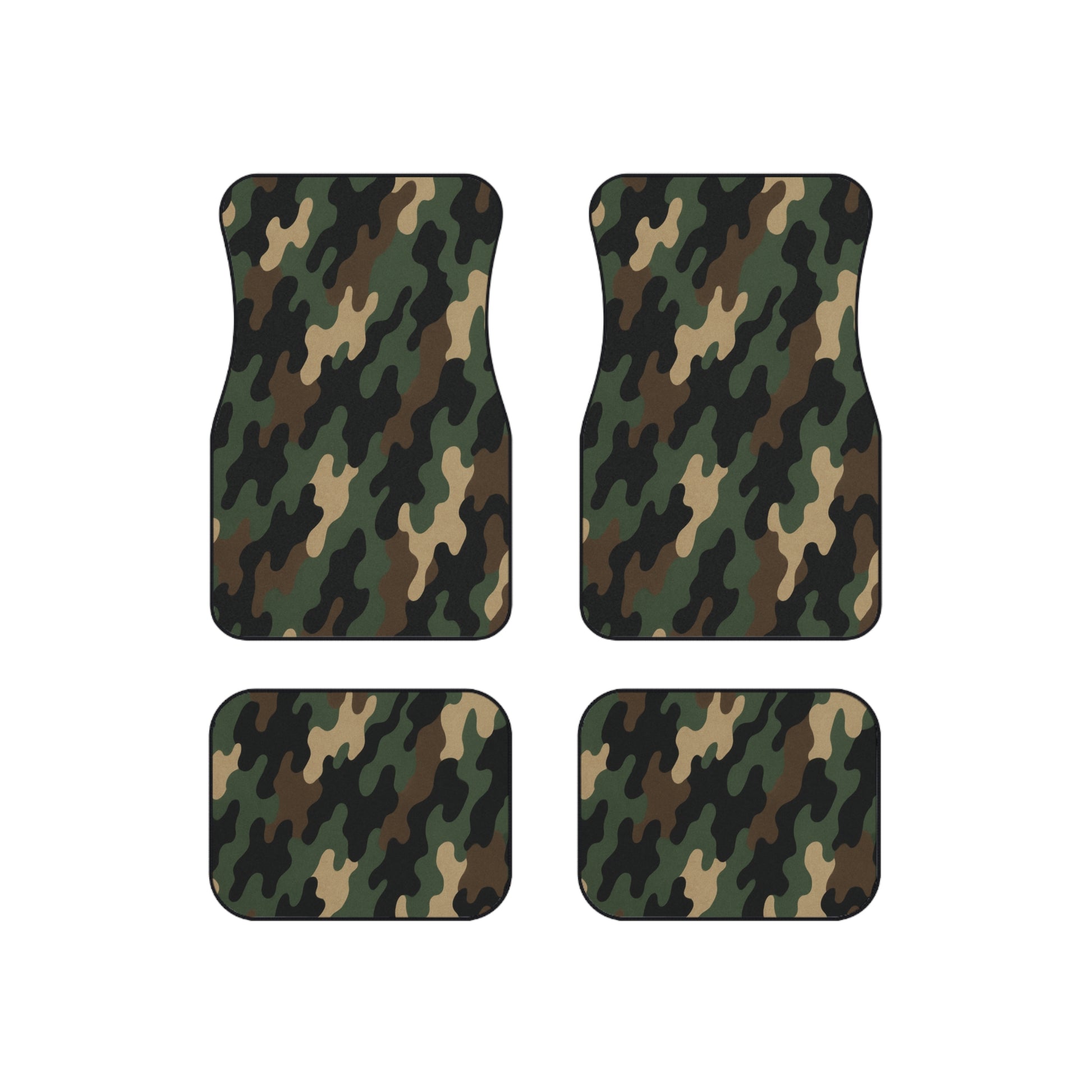 Camouflage Car Mats - Set of 4 | Durable Vehicle Carpets, Stylish Auto Accessories, Perfect for Outdoor Lovers, Unique Gifts - product image