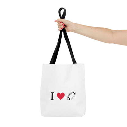 Football Lover's Tote Bag - Perfect for Game Day, Sports Events, Gifts for Fans, Eco-Friendly Carryall, Personal Use, Travel Bag