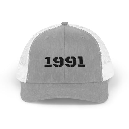 Vintage 1991 Snapback Trucker Cap, Retro Hat, Birthday Gift, Fashion Accessory, Casual Wear, Unisex Cap